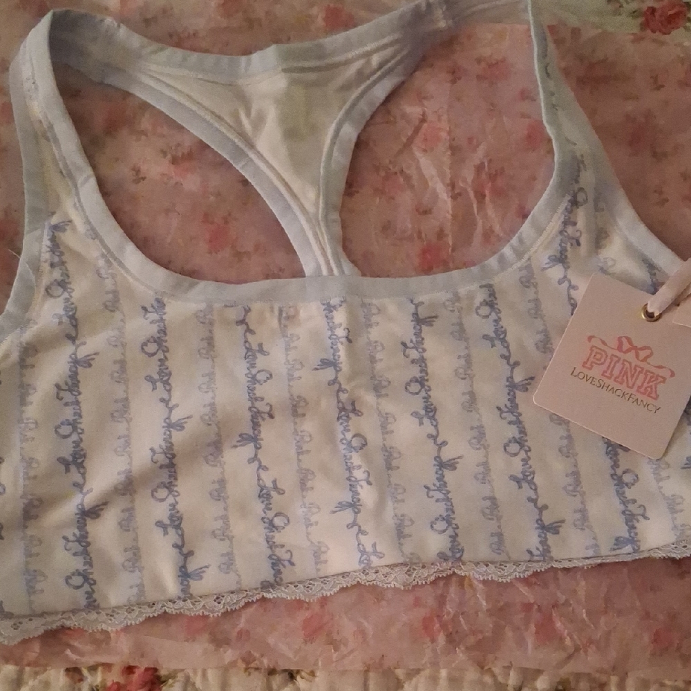 PINK x LoveShackFancy Bralette NWT
